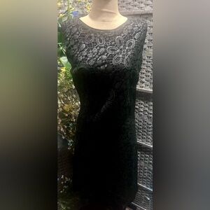 Natori Strapless Black Lace Dress